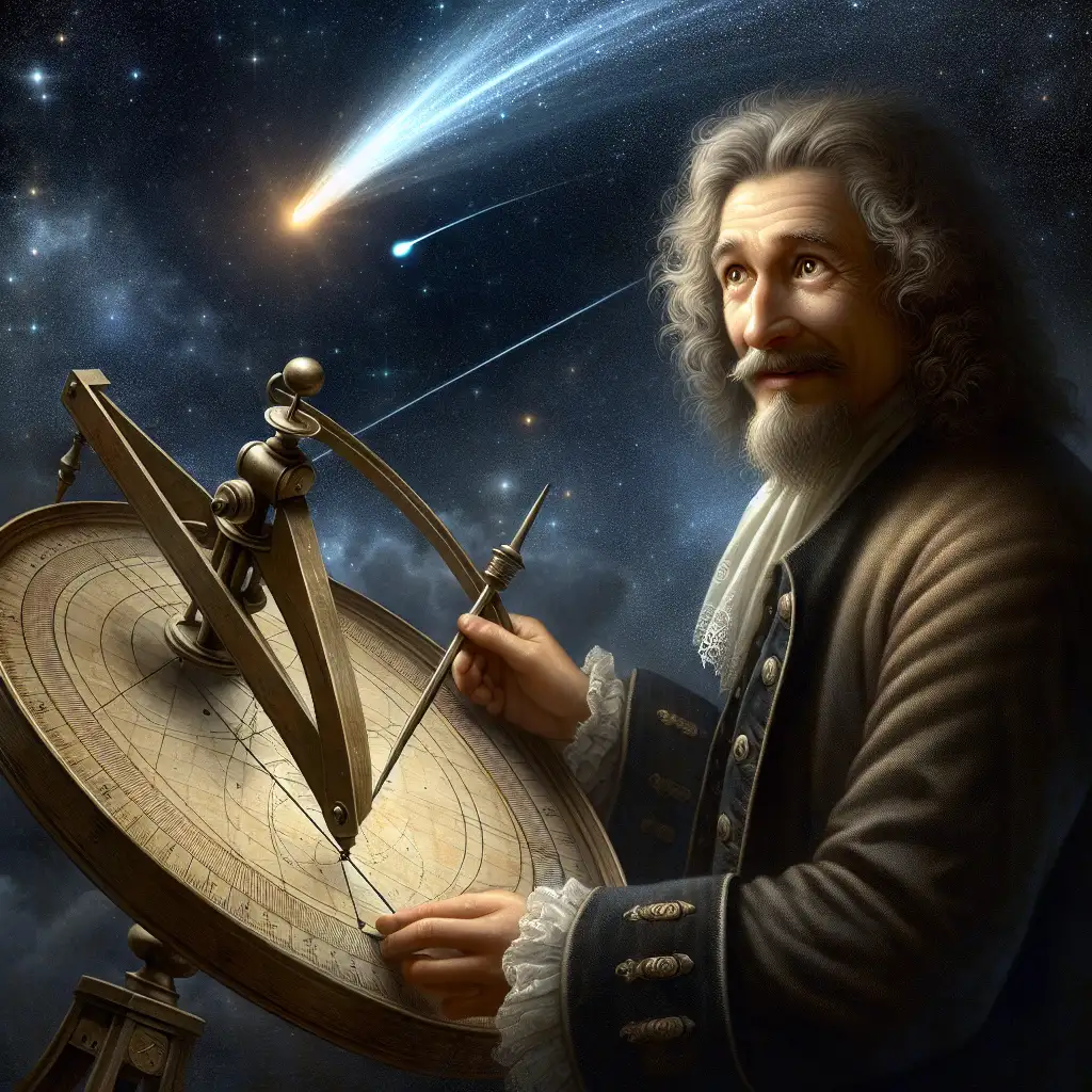 Wie ontdekte de banen van kometen, Edmond Halley?