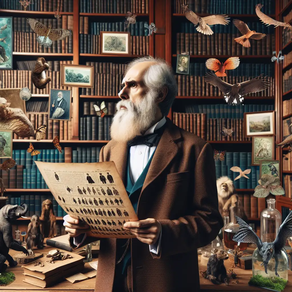 Wie ontdekte samen met Darwin de natuurlijke selectie?