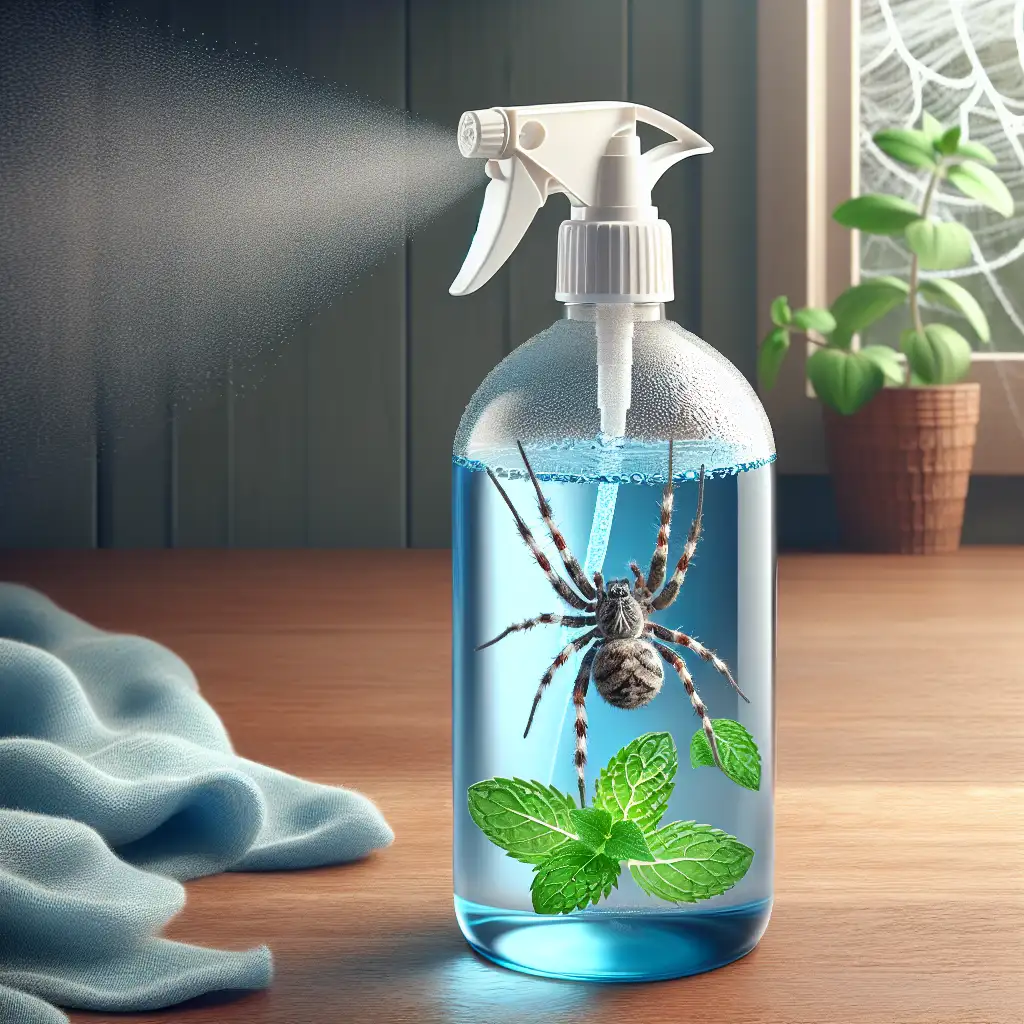 Hoe gebruik je water en pepermuntolie tegen spinnen?