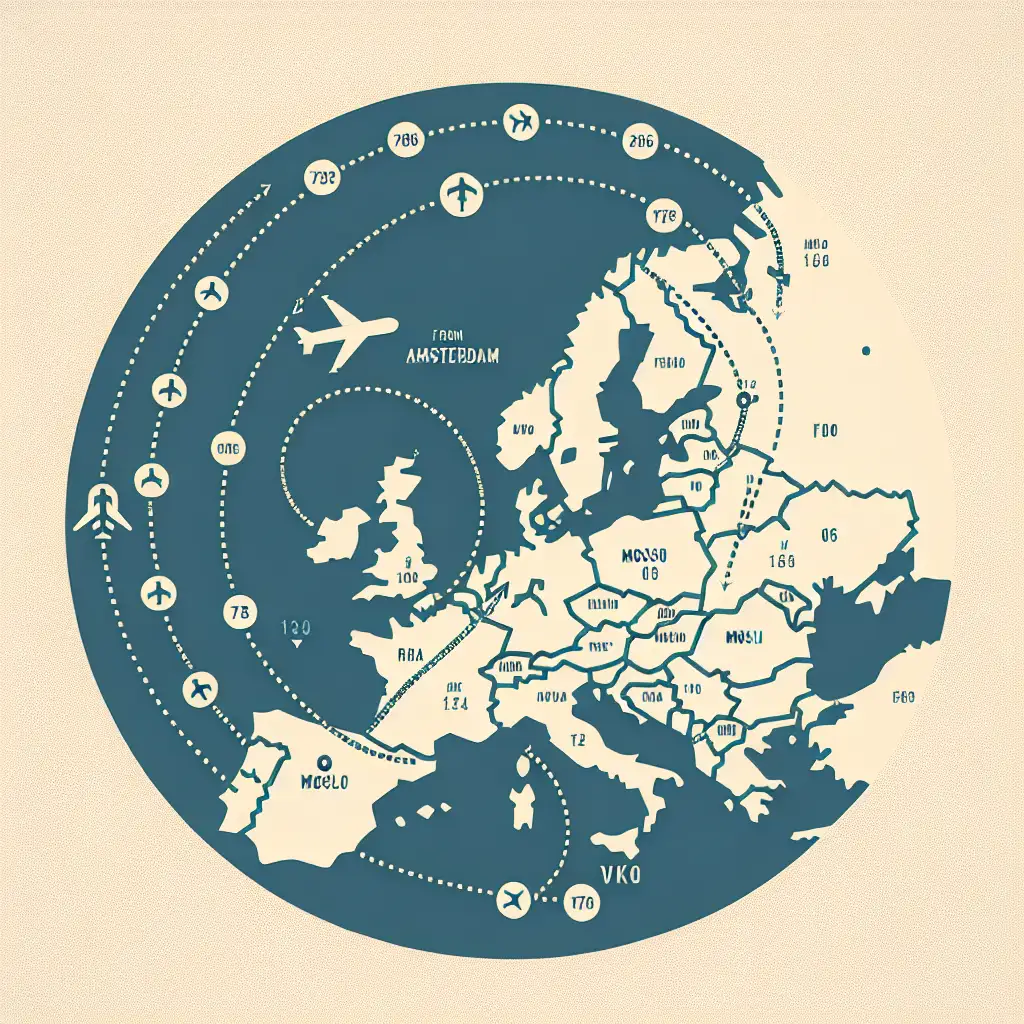 Hoe lang vlieg je van Amsterdam naar Moscow Vnukovo Airport (VKO)? Ontdek het hier!