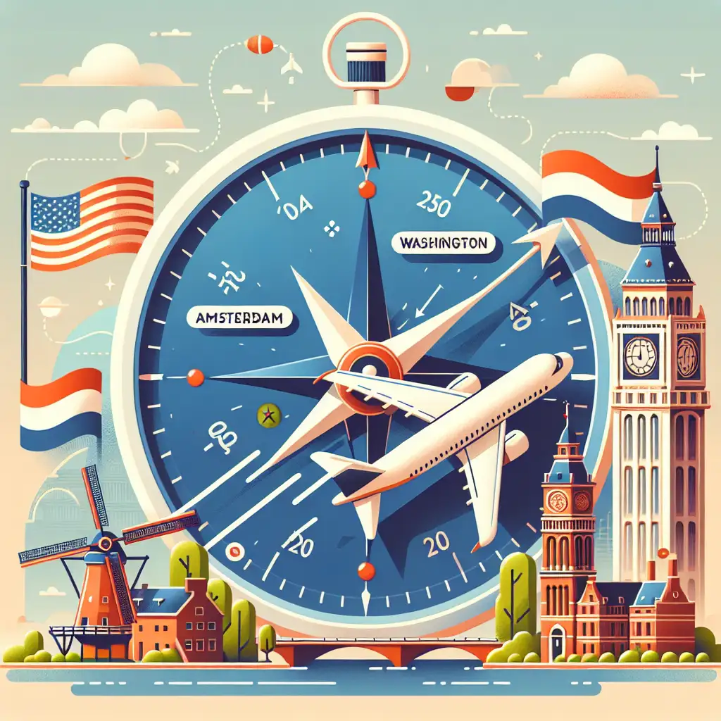 Hoe lang vlieg je van Amsterdam naar Ronald Reagan Washington National Airport (DCA)? Ontdek de reistijd!