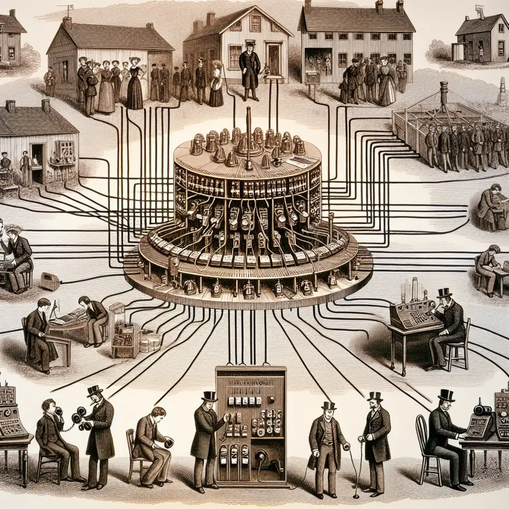 Hoe werkte het eerste telefoonnetwerk in 1878?