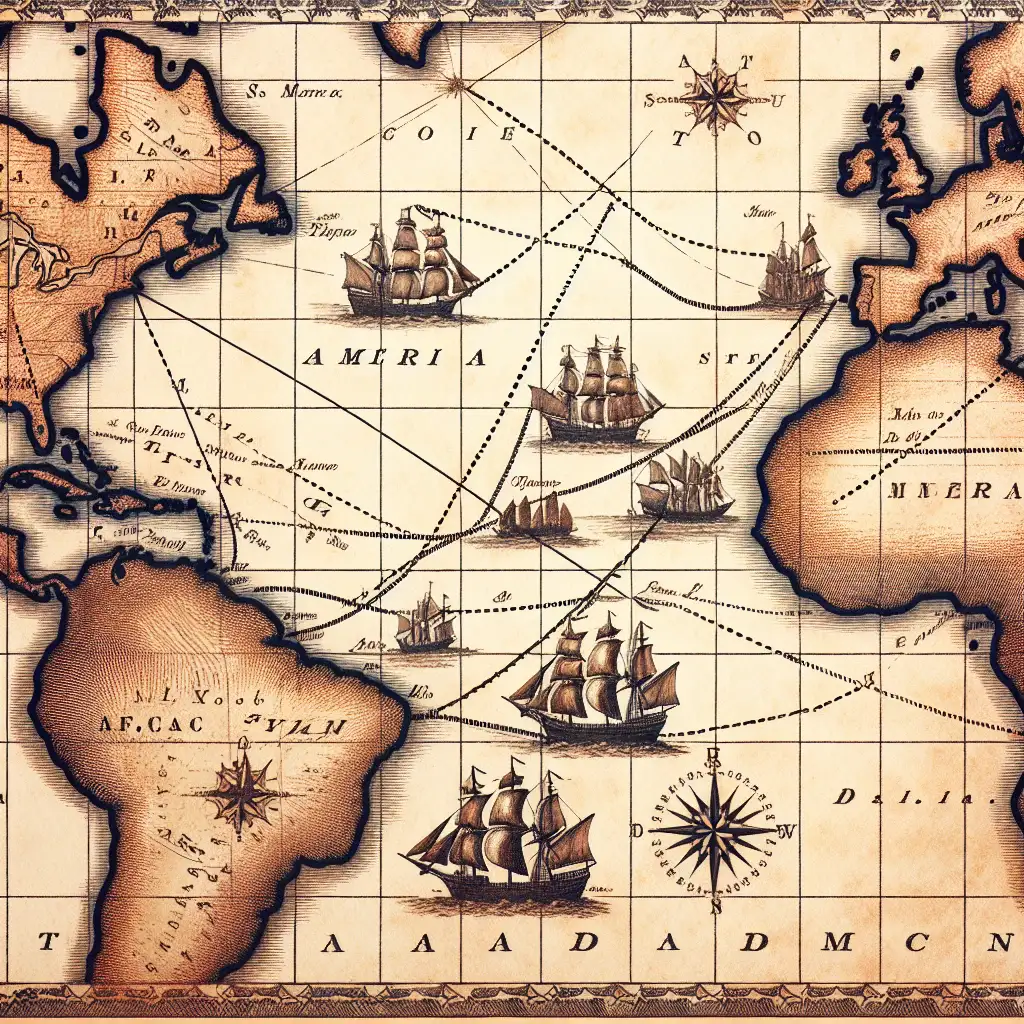 Wat was de naam van de slavenhandel naar Amerika?