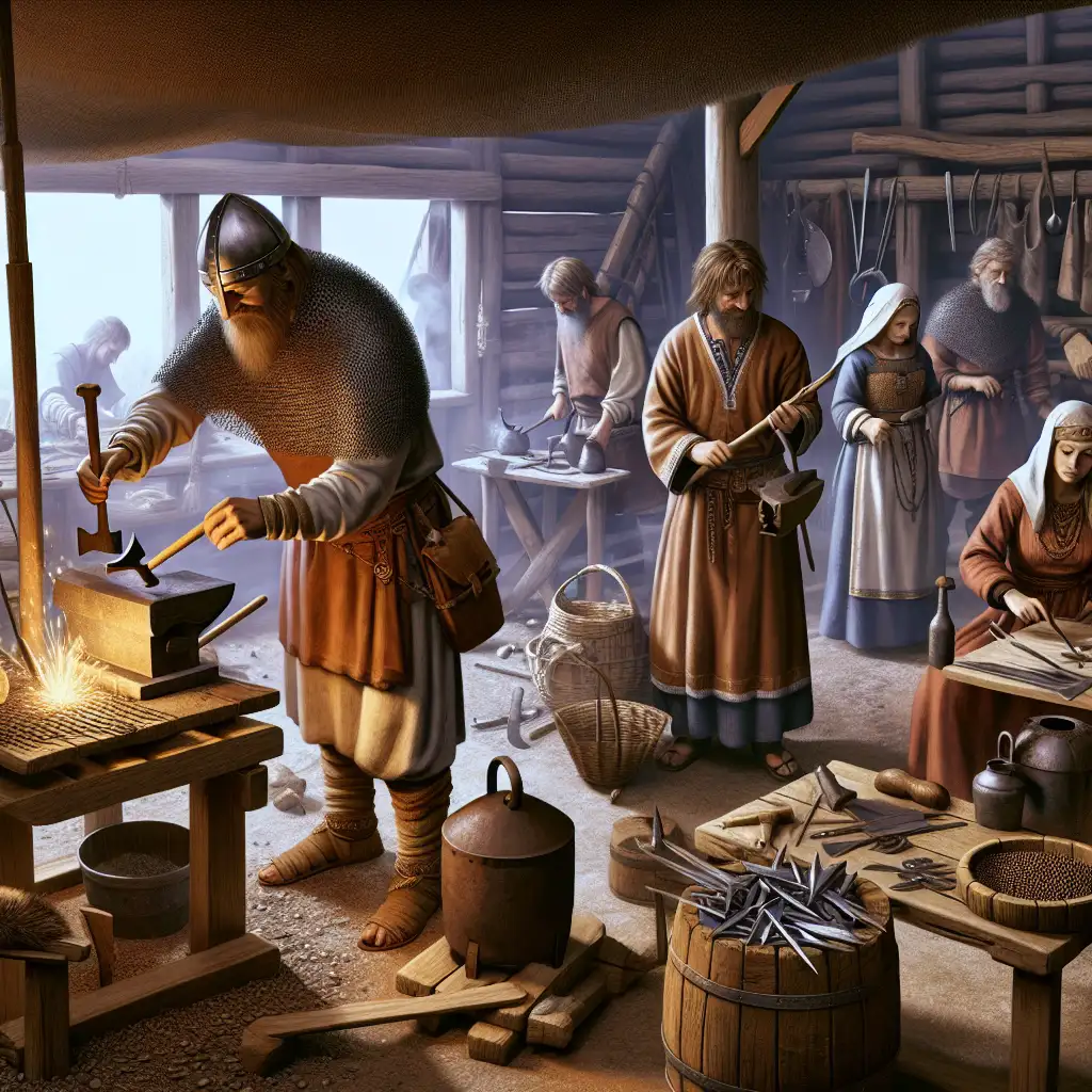 Wat was de rol van slaven in de Vikingmaatschappij?