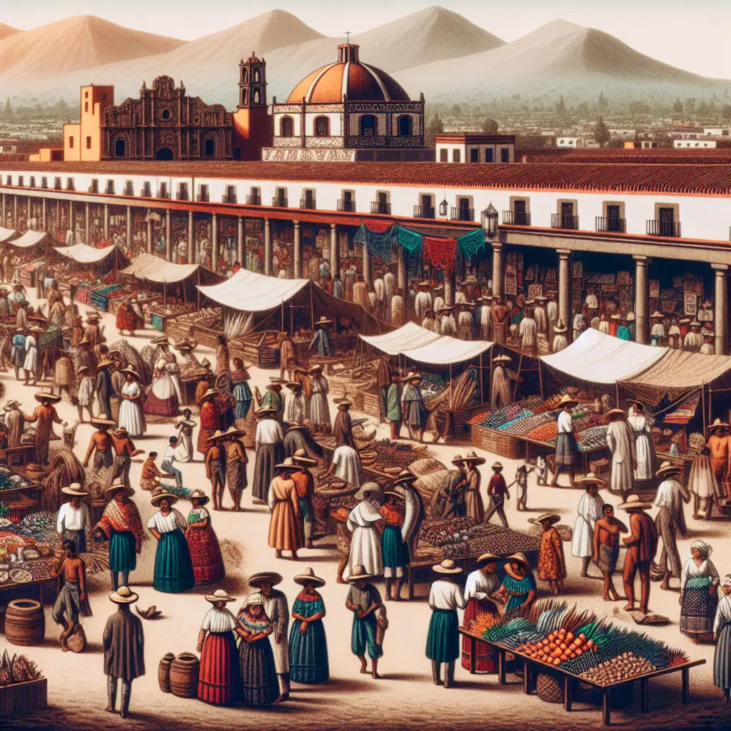 Wat was het belang van de grote markt van Tlatelolco?