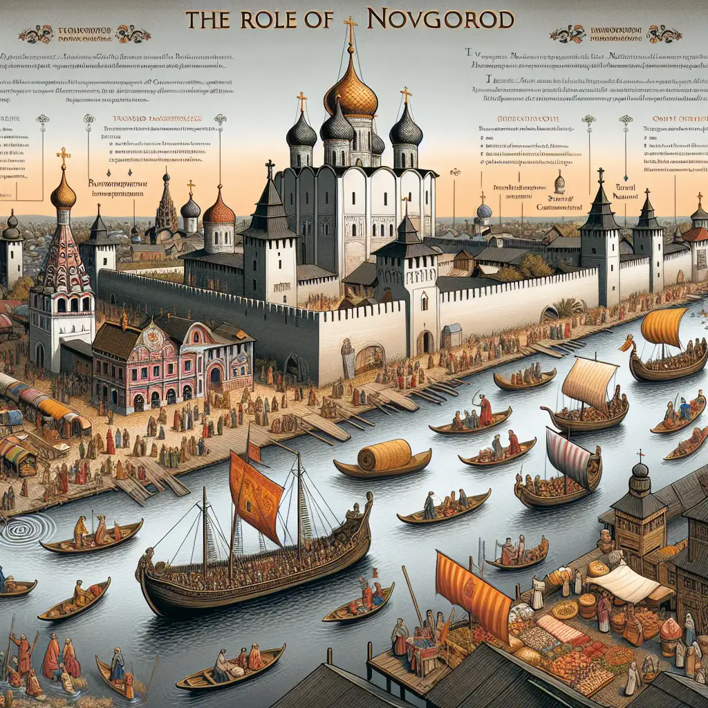 Wat was Novgorods rol in het Oud-Russische Rijk?
