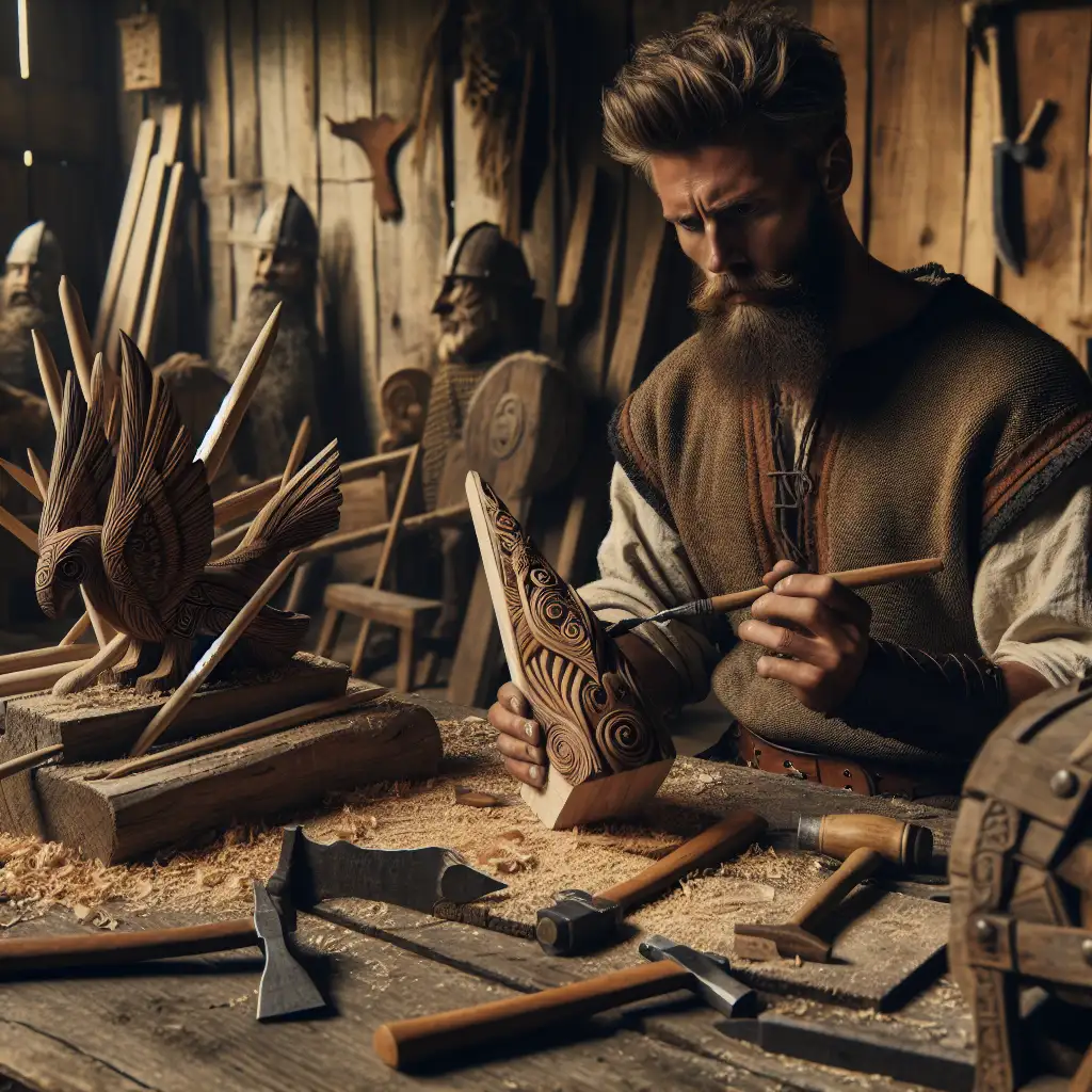 Hoe creëerden de Vikingen hun prachtige houtsculpturen?