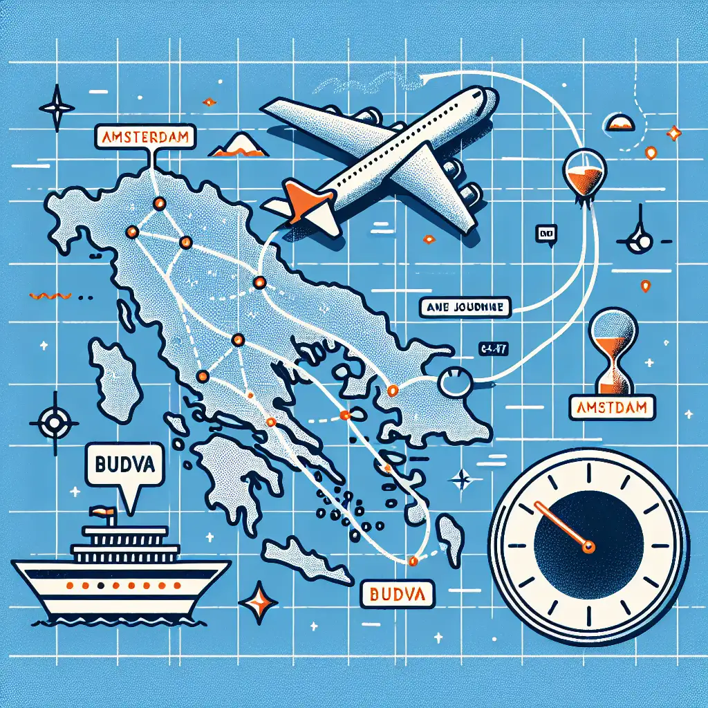 Hoe lang vlieg je van Amsterdam naar Budva? Ontdek het hier!
