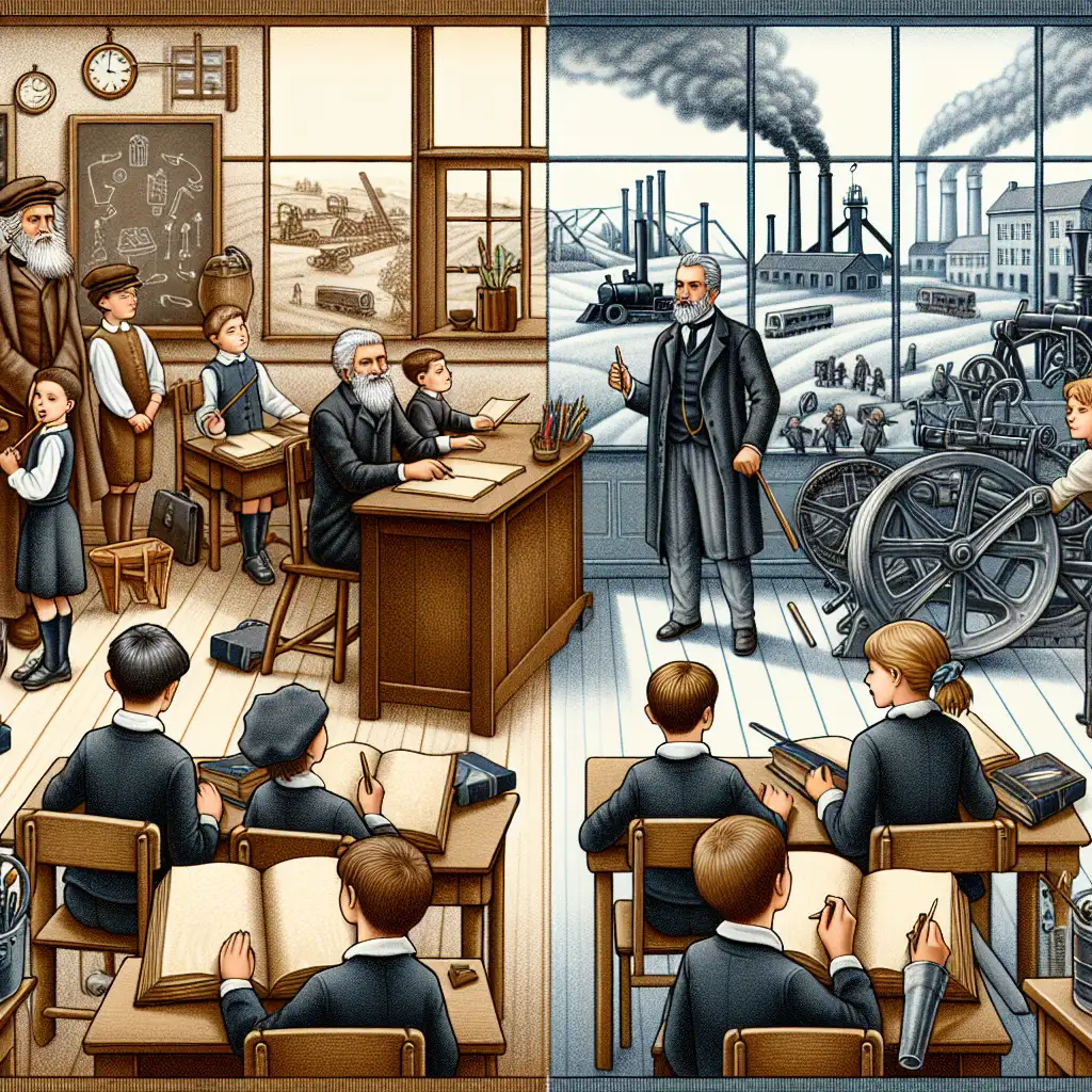 Hoe veranderde het onderwijs door de industriële revolutie?