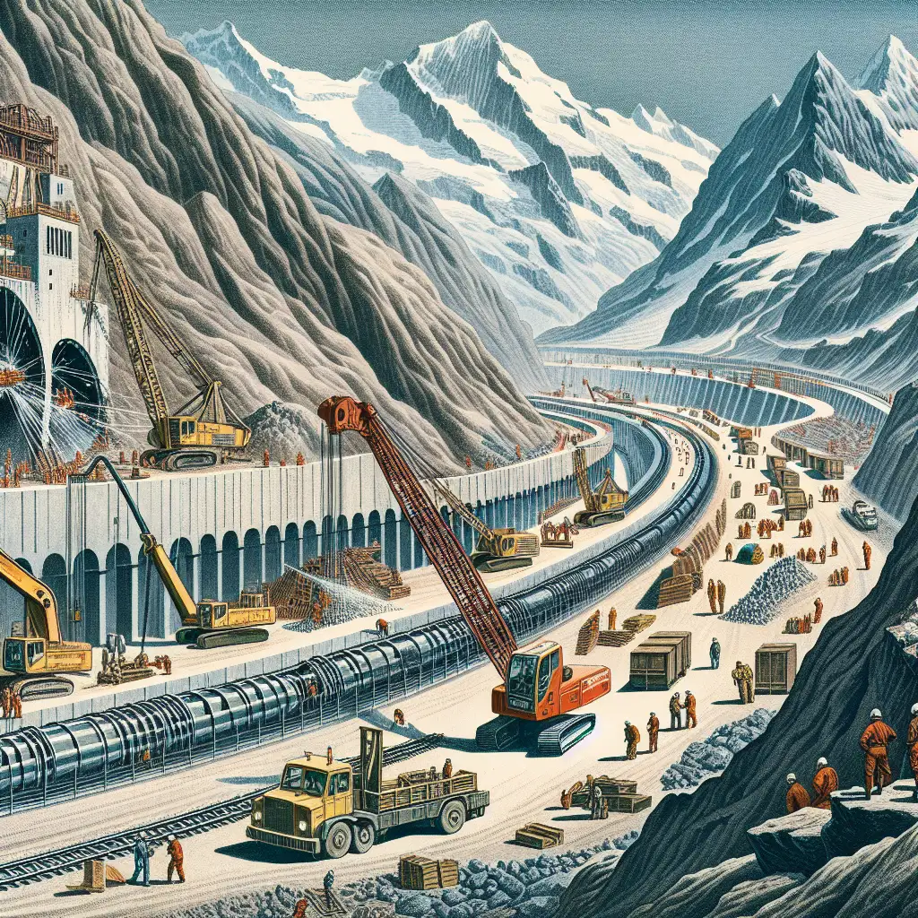 Hoe werd de Gotthard-basistunnel in Zwitserland gebouwd?