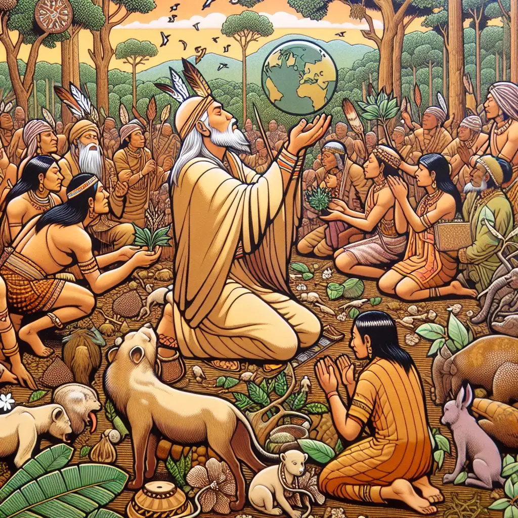 Hoe werd Moeder Aarde vereerd in de Indiaanse mythologie?