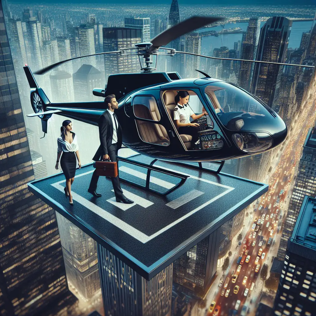 Is het gebruik van helikopters als taxi een nichemarkt?