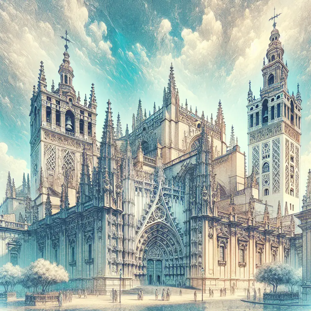 Waar vind je de indrukwekkende kathedraal van Sevilla?