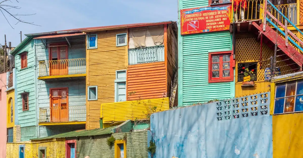 Waar vind je de kleurrijke stad La Boca in Buenos Aires?