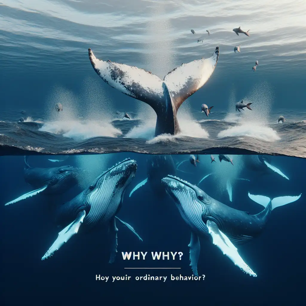 Waarom slaan bultrugwalvissen met hun staart op het water?