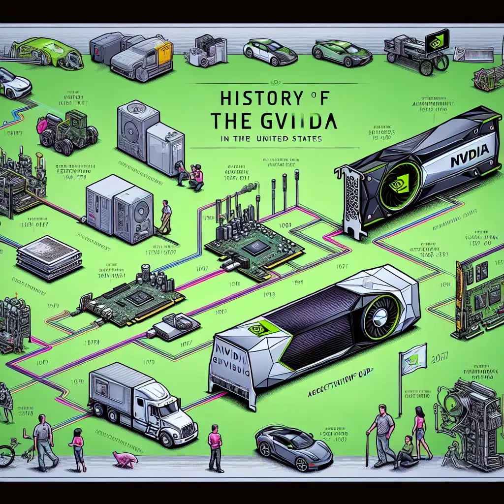 Wat is de geschiedenis van het merk NVIDIA in de VS?