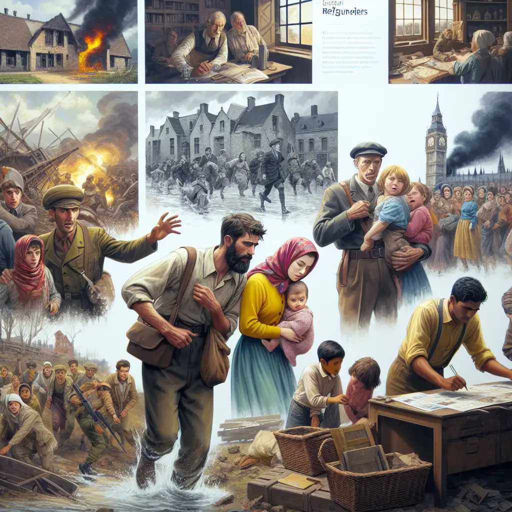 Wat was de rol van Belgische vluchtelingen in de oorlog?