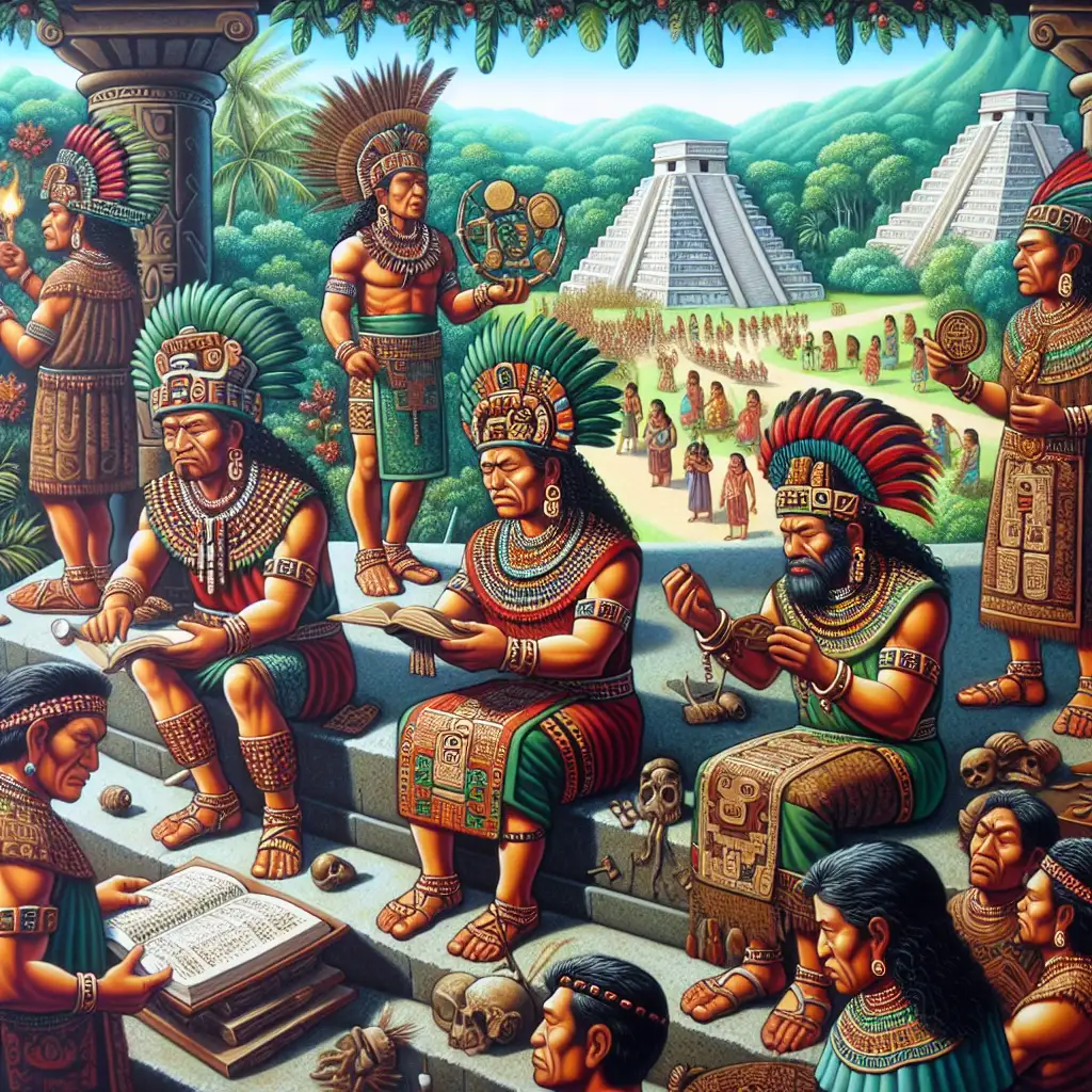 Wat was de rol van de priesterklasse in de Maya-samenleving?