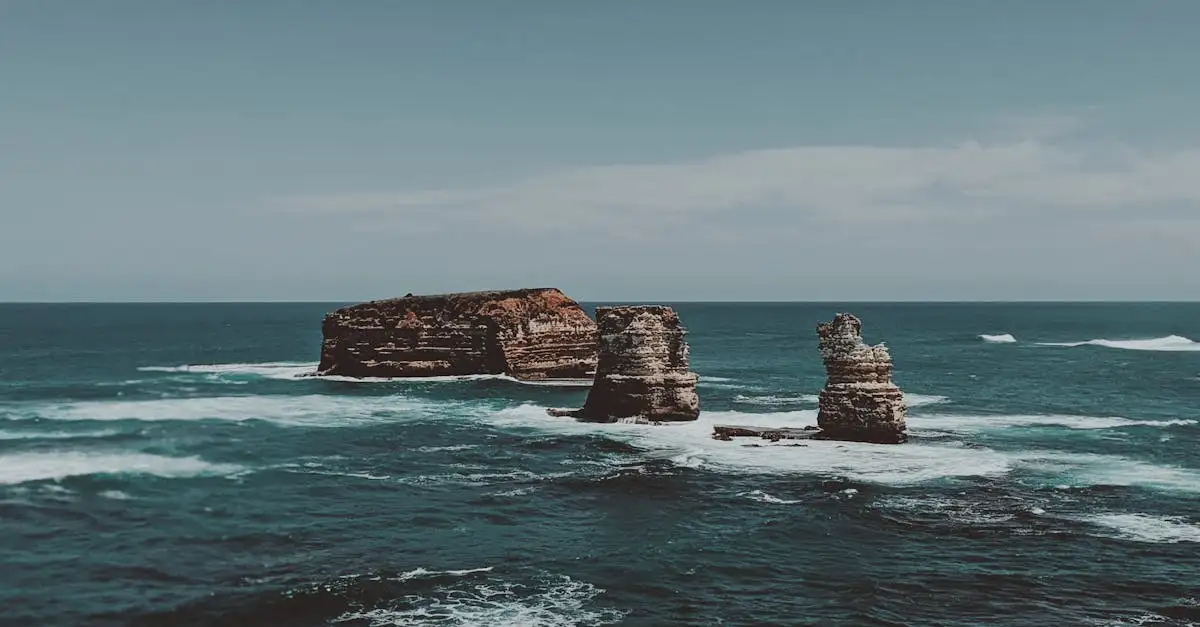 Welke regio in Australië herbergt de Twelve Apostles?