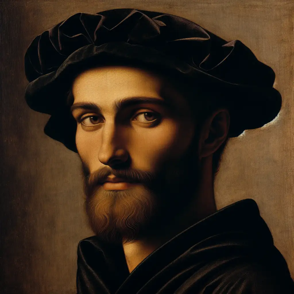 Wie is de kunstenaar van Het Portret van Baldassare Castiglione?