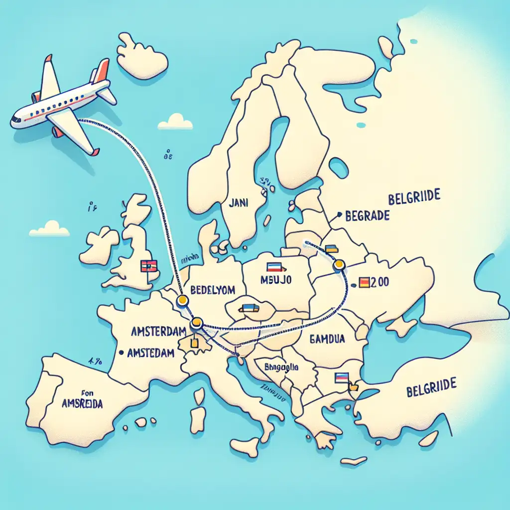 Hoe lang vlieg je van Amsterdam naar Belgrado? Ontdek hier!