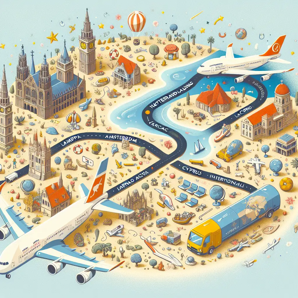 Hoe lang vlieg je van Amsterdam naar Larnaca International Airport (LCA)? Ontdek de reistijd!