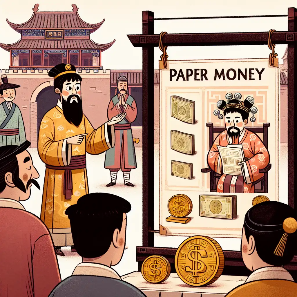 Hoe werd papiergeld geïntroduceerd in het Chinese Keizerrijk?