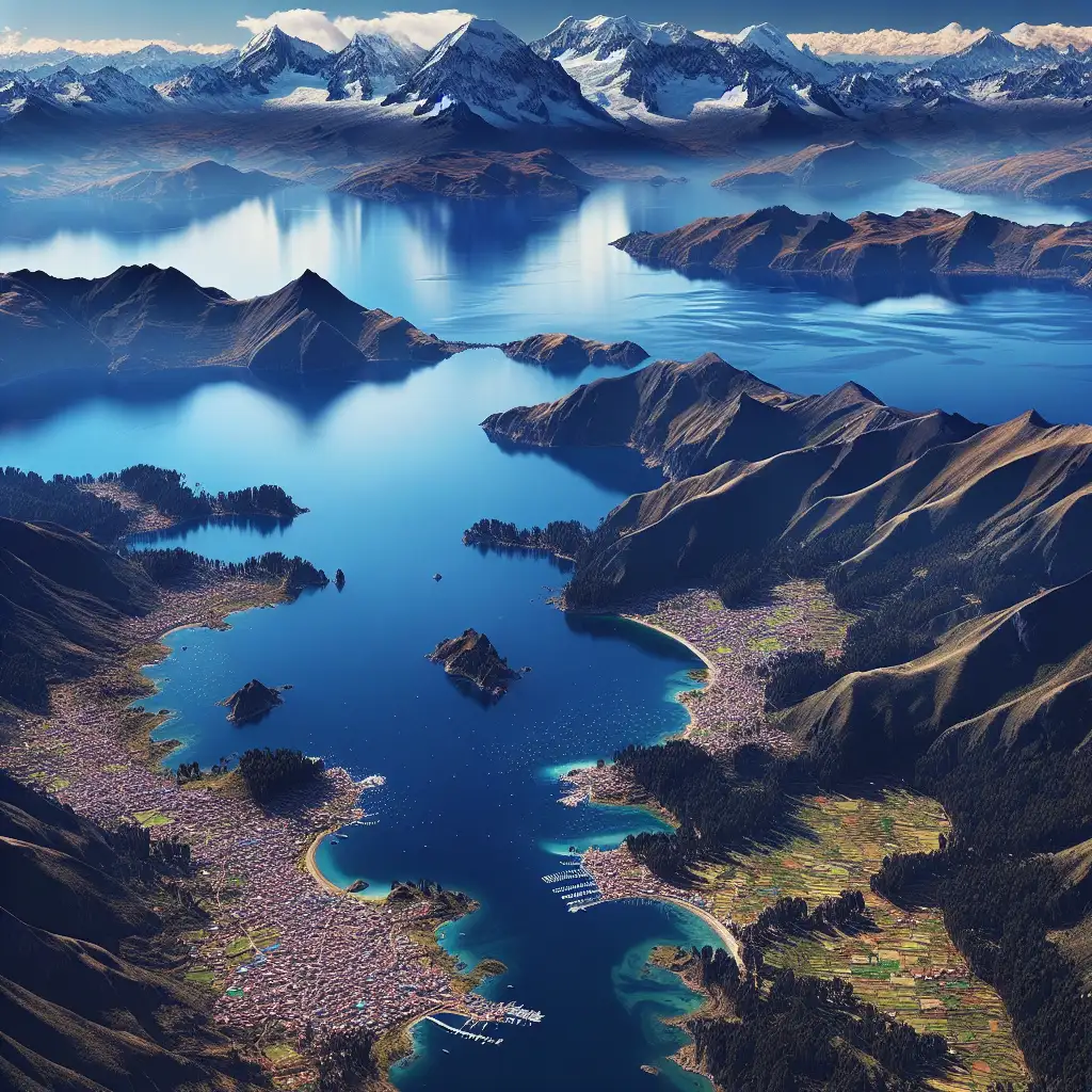 Waar vind je het heilige meer Titicaca in Zuid-Amerika?