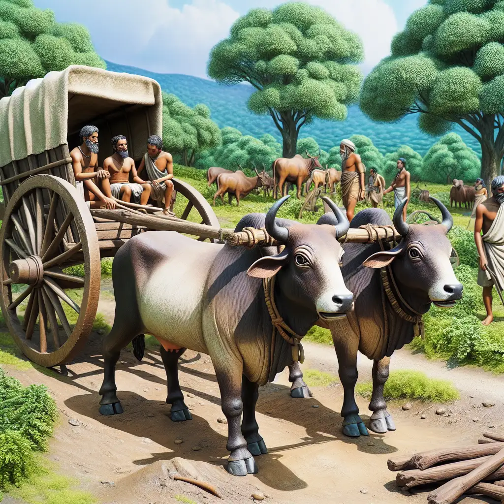 Waren ossenwagens de eerste voertuigen met wielen?