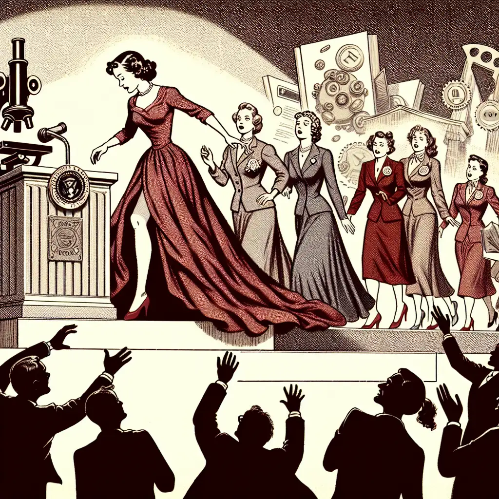 Welke partij veroordeelde vrouwen in de politiek en studie?