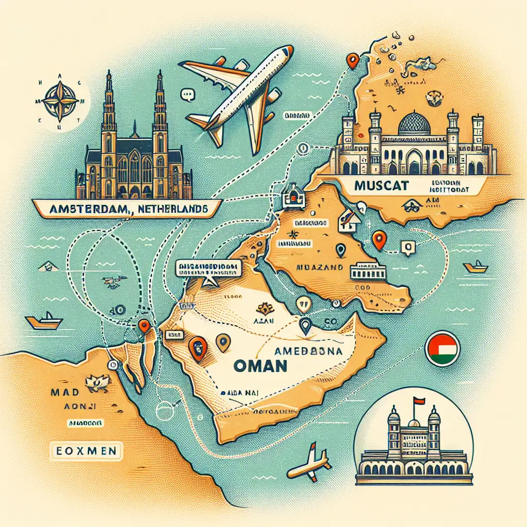 Hoe lang vlieg je van Amsterdam naar Muscat International Airport (MCT)? Ontdek het hier!