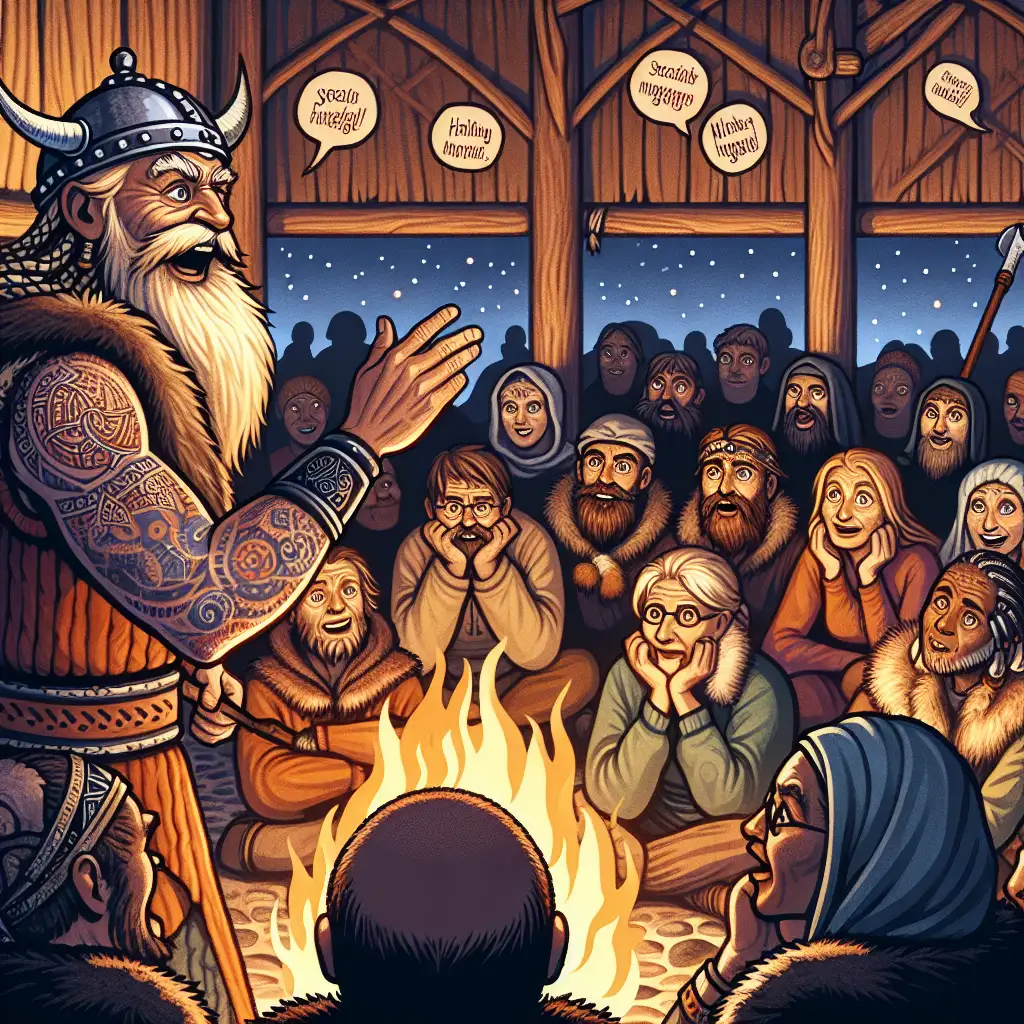 Hoe werden Vikinglegendes mondeling doorgegeven?