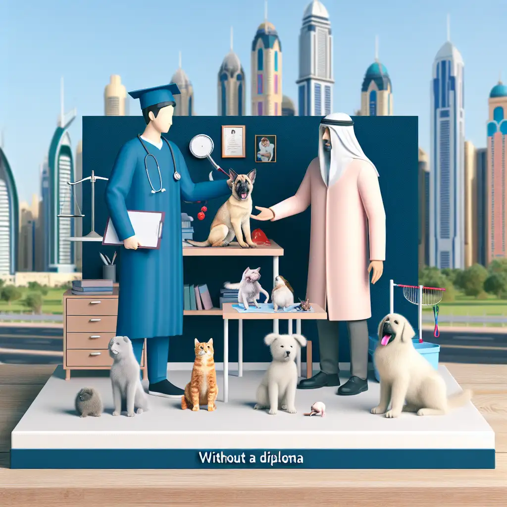 Kan ik zonder diploma samenwerken met dierenartsen in Dubai?