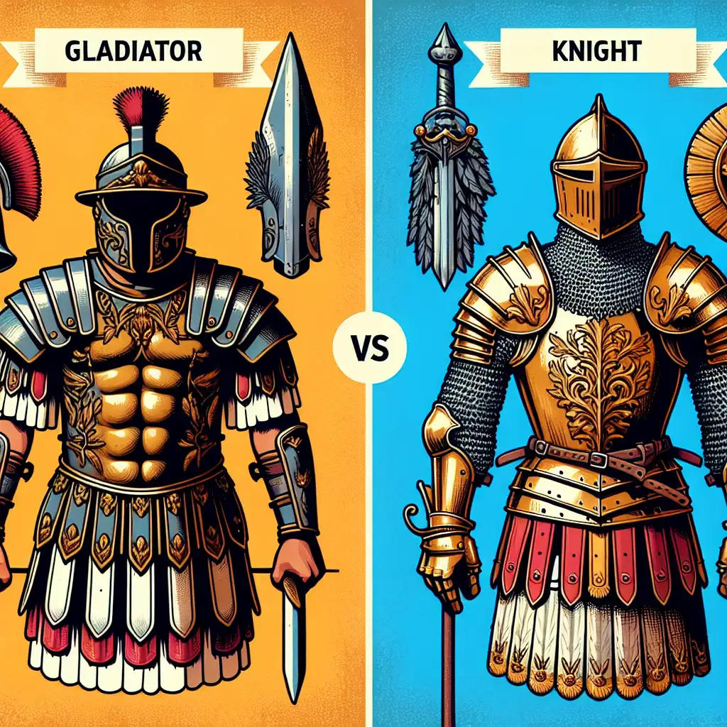 Lijken gladiatorenkleding en ridderoutfits op elkaar?