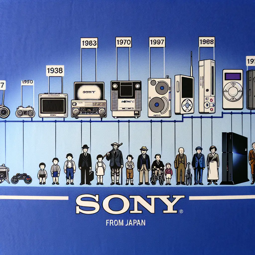 Wat is de geschiedenis van het merk Sony uit Japan?