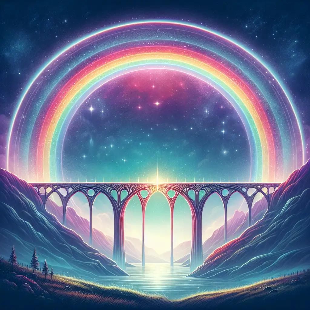 Wat symboliseerde de regenboogbrug Bifröst in de mythologie?