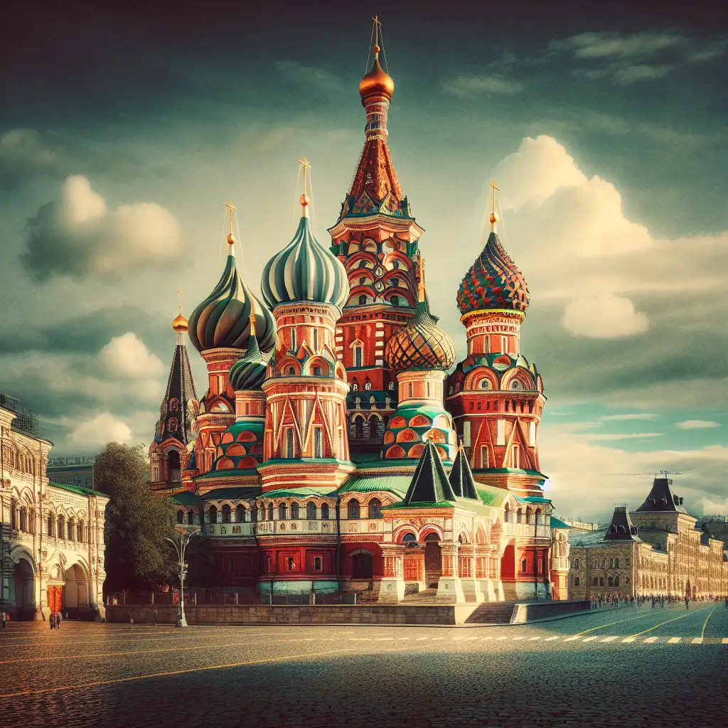 Welke kathedraal staat op het Rode Plein in Moskou?