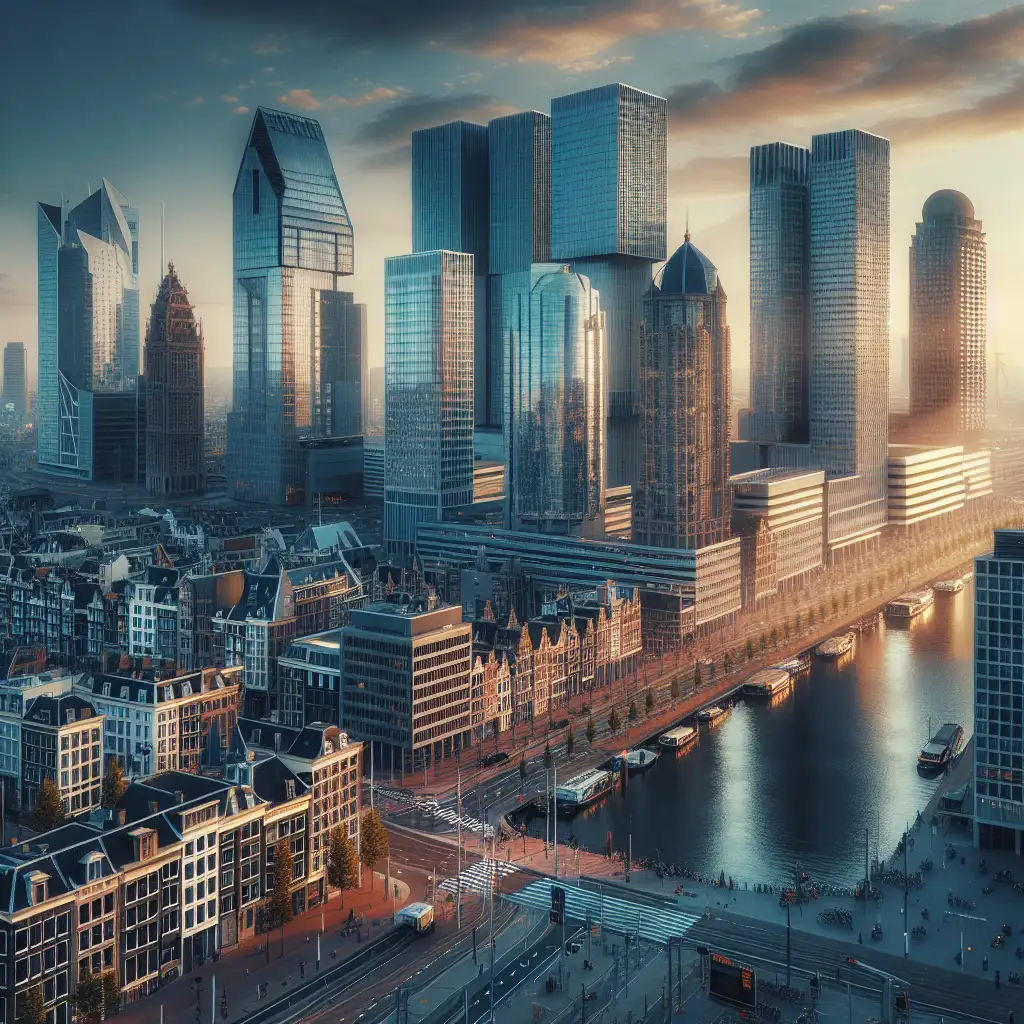 Welke Nederlandse stad is beroemd om zijn financiële instellingen?