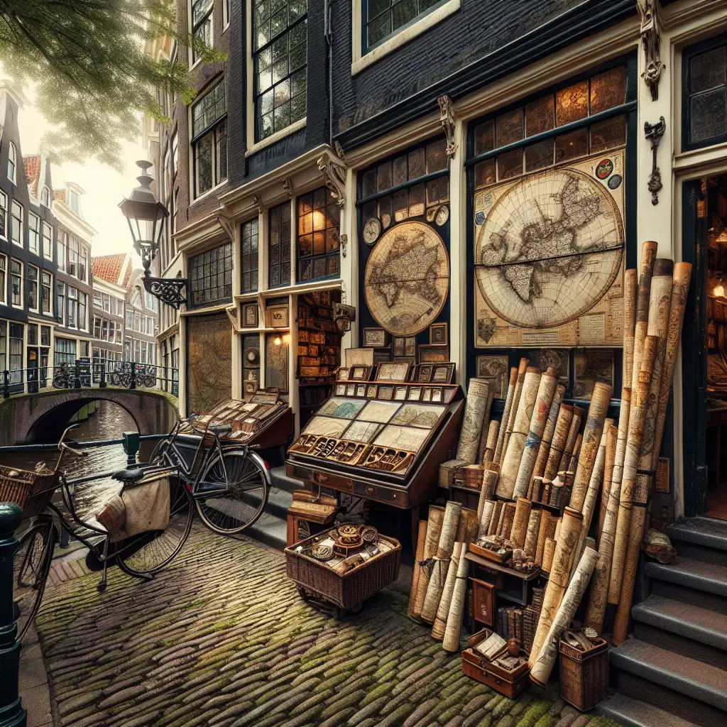 Welke stad in Nederland was beroemd om kaarten en atlassen?