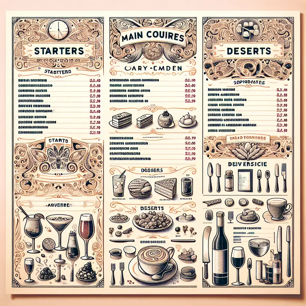 Waar vind ik het menu van deze restaurant?
