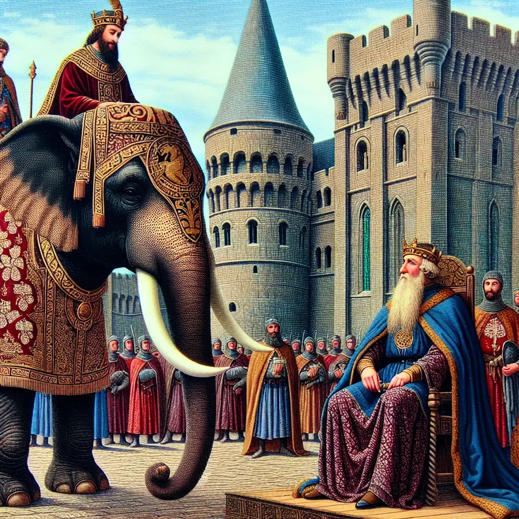 Waarom kreeg Karel de Grote een olifant als cadeau?
